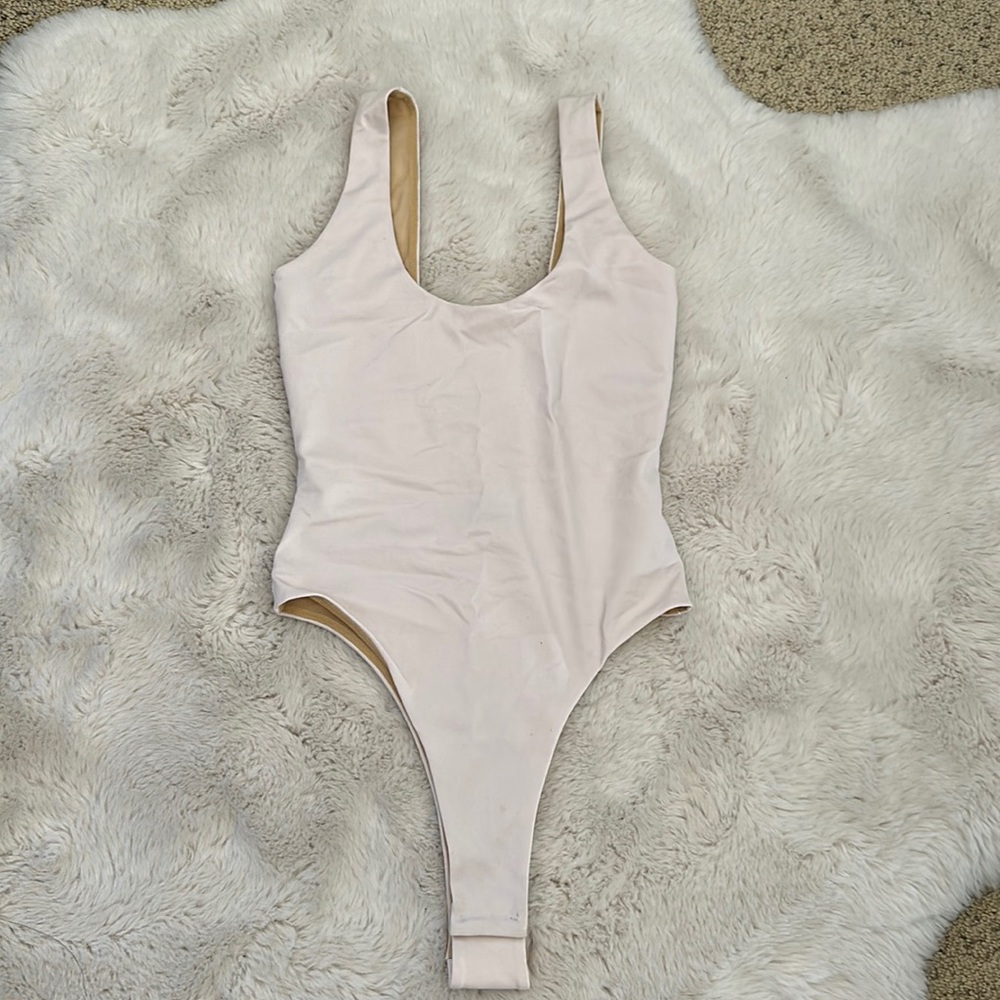 NWOT DAVID LERNER PALE PINK BODYSUIT